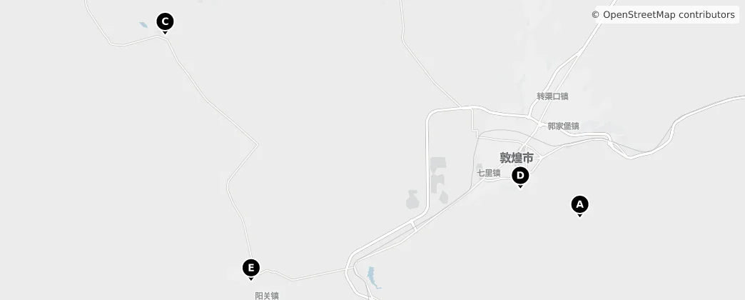 Map of Jiuquan