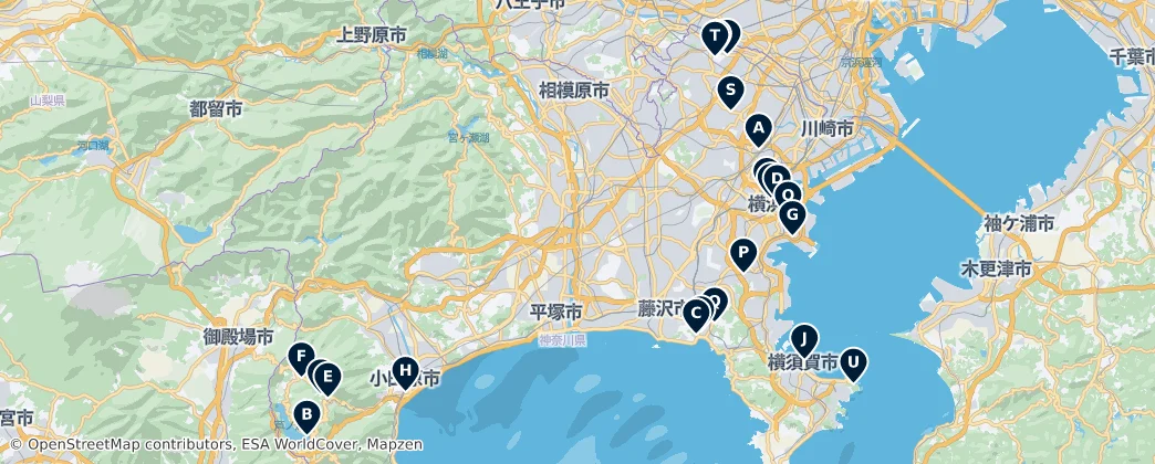 Map of Kanagawa