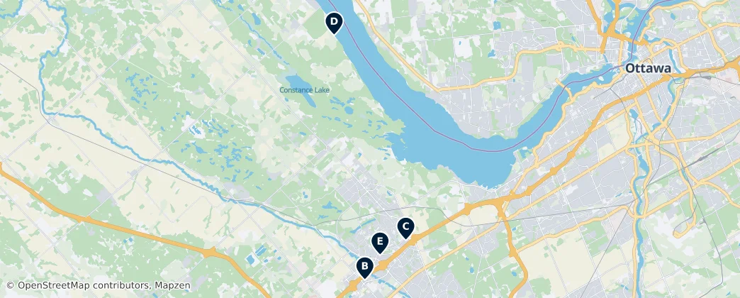Map of Kanata