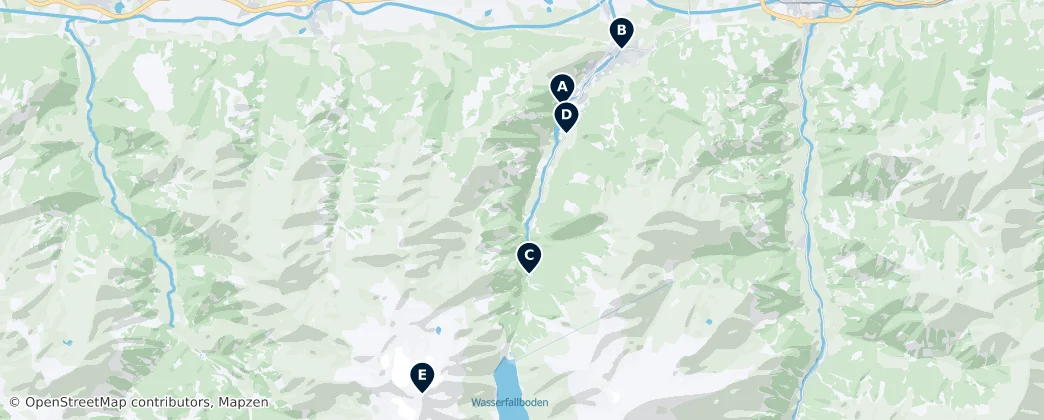 Map of Kaprun