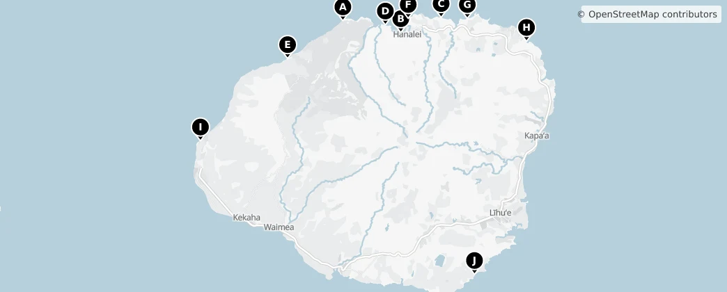 Map of Kauai