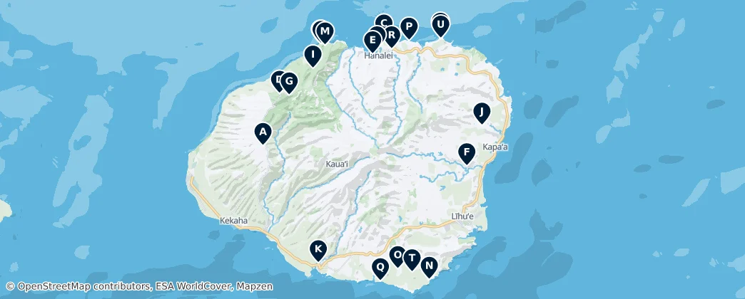 Map of Kauai