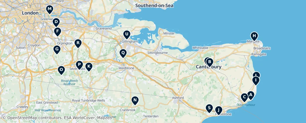 Map of Kent