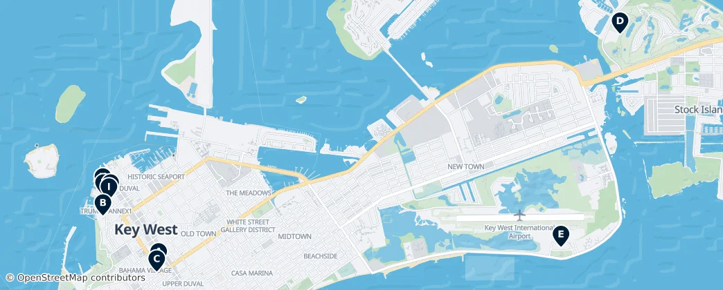 Map of Key West