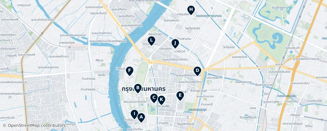 Map of Phra Nakhon