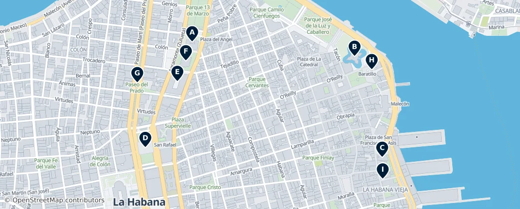 Map of Antiga Havana 