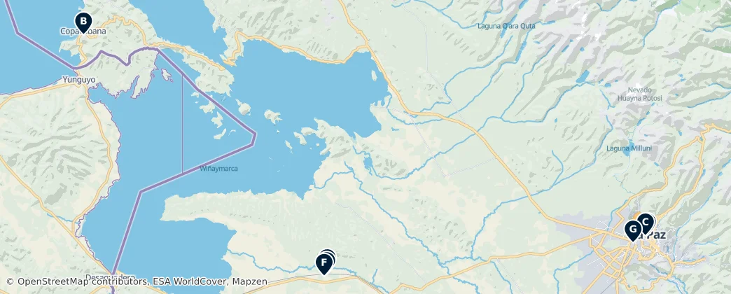 Map of La Paz