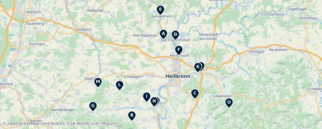Map of Heilbronn