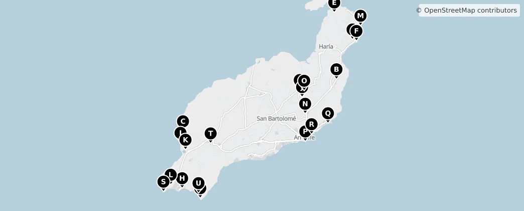 Map of Lanzarote