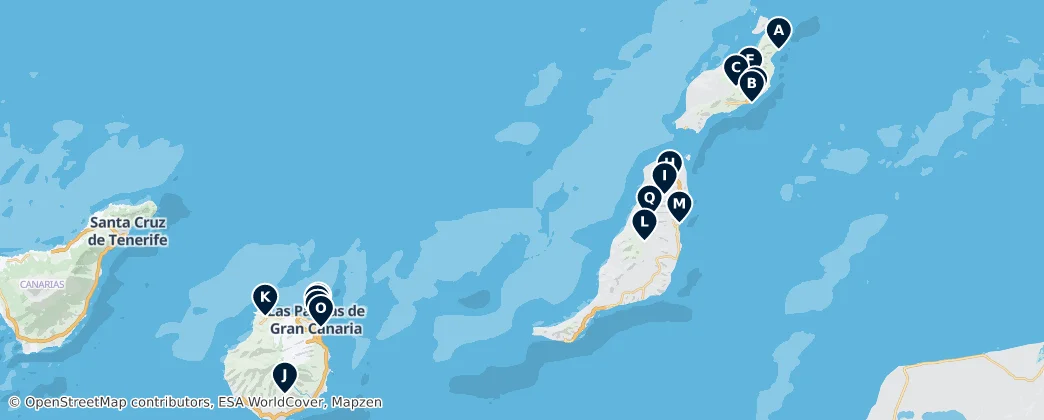 Map of Las Palmas