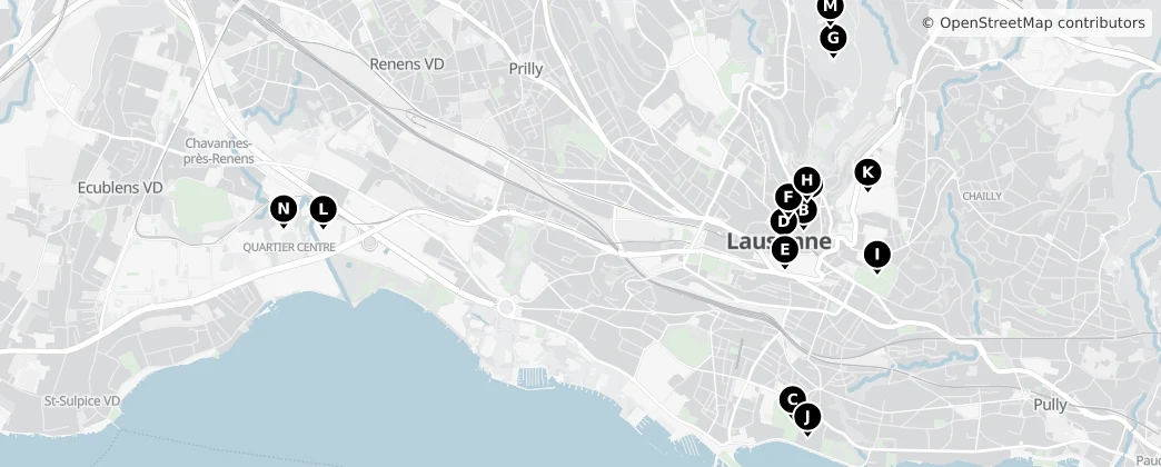 Map of Lausana