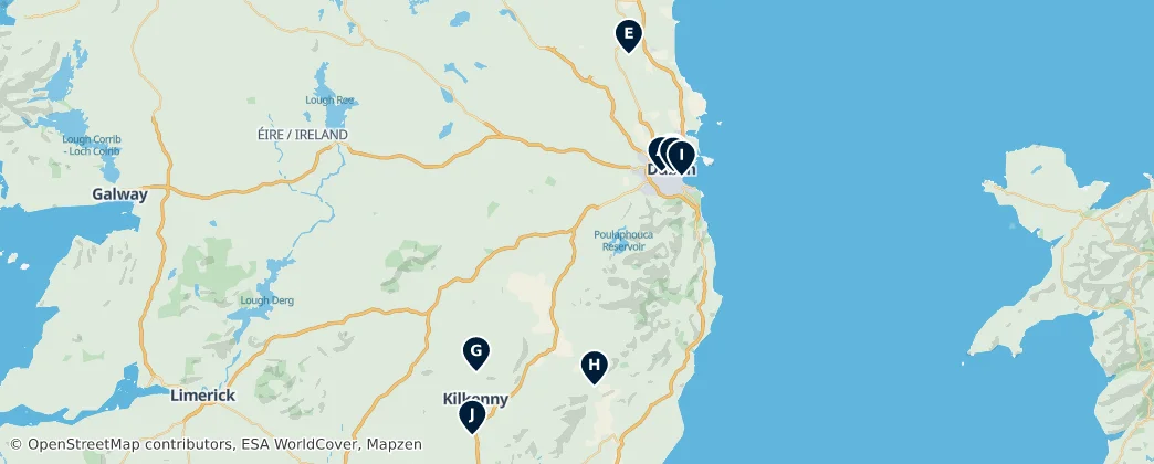 Map of Leinster