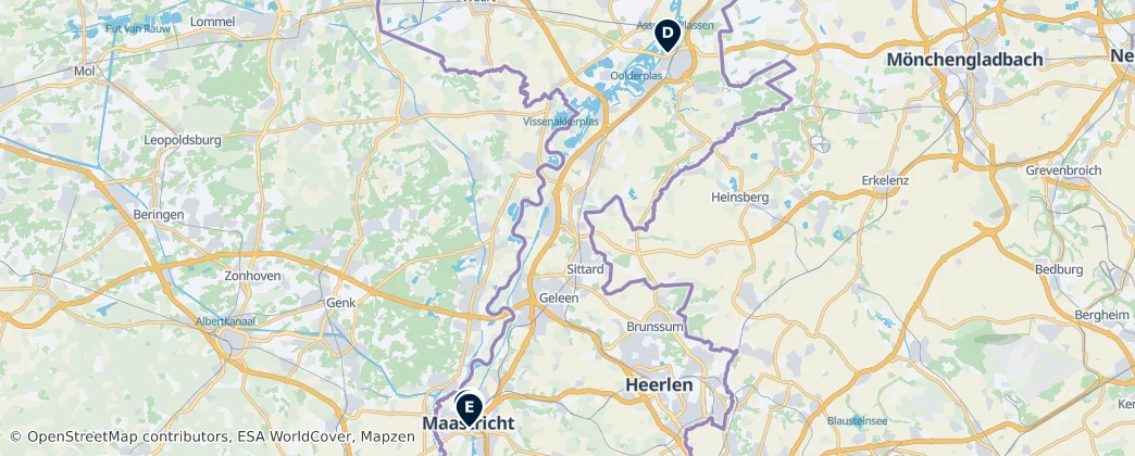 Map of Limburgo