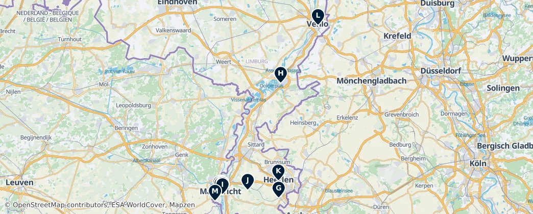 Map of Limburgo