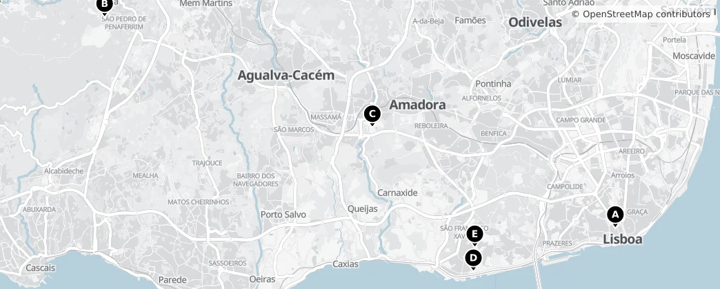 Map of Lisboa