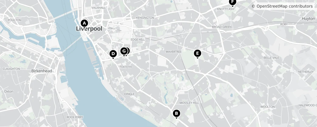 Map of Liverpool