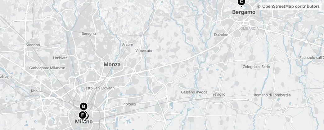 Map of Lombardia