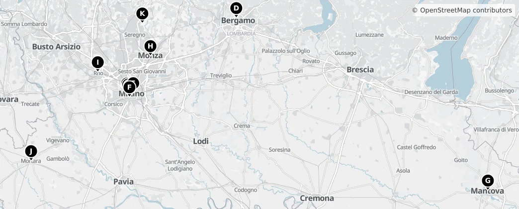 Map of Lombardia