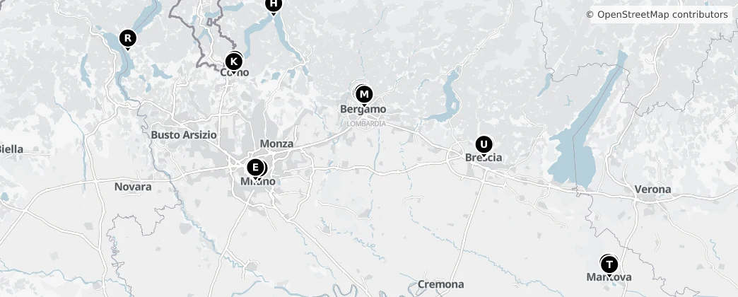 Map of Lombardia
