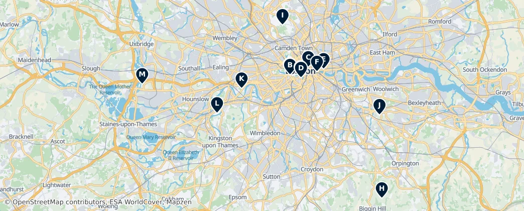 Map of Londres