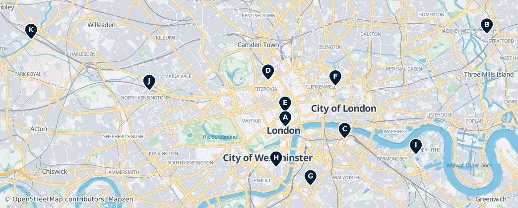 Map of Londres