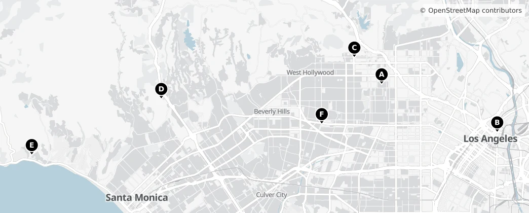 Map of Condado de Los Angeles