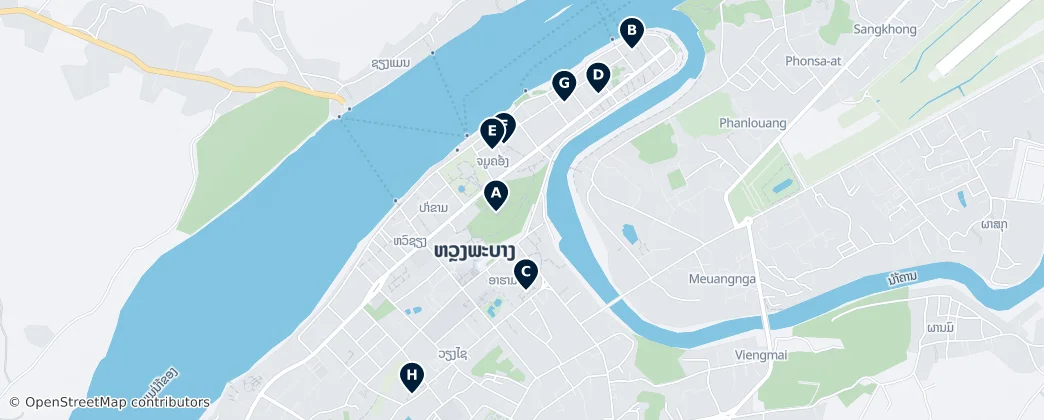 Map of Luang Prabang