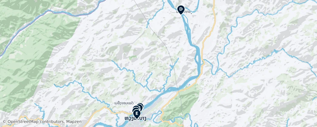 Map of Luang Prabang