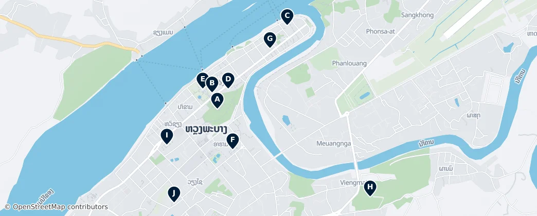 Map of Luang Prabang