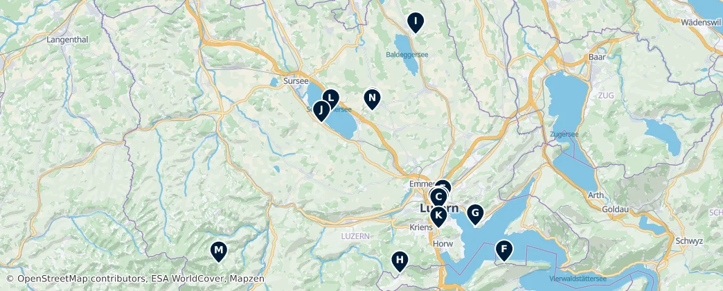 Map of Lucerna