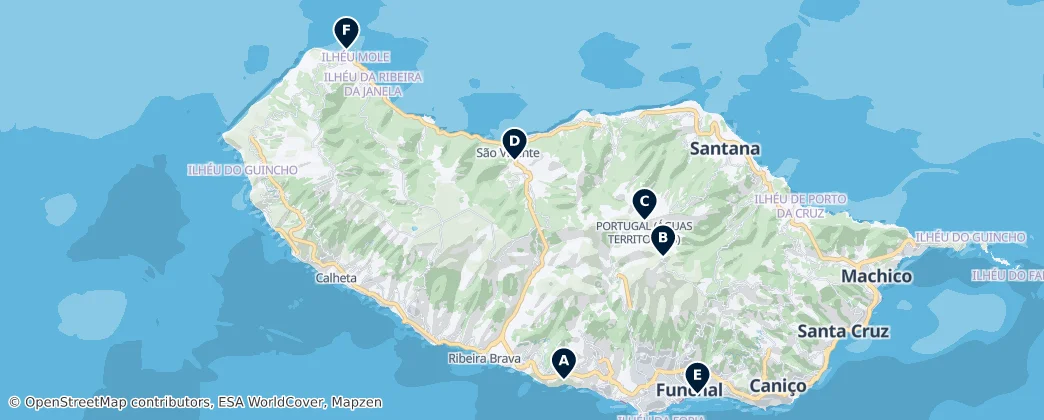 Map of Ilha da Madeira