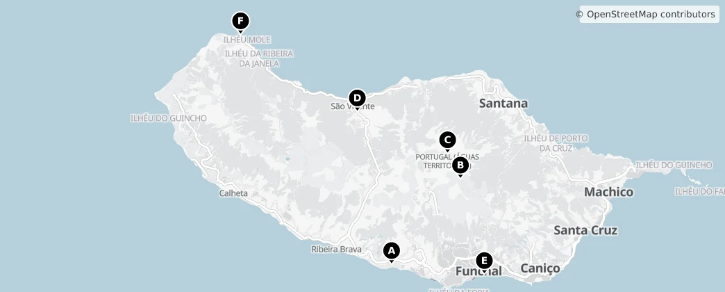 Map of Ilha da Madeira