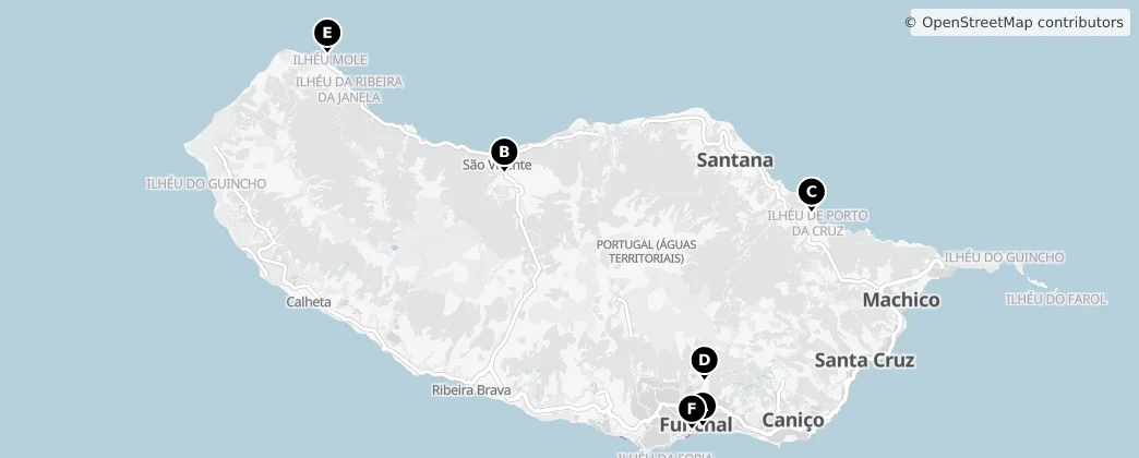 Map of Ilha da Madeira