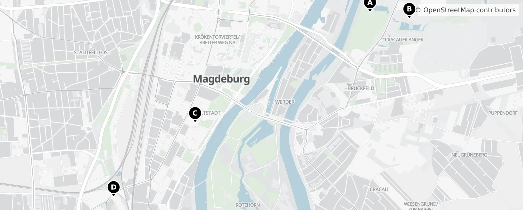 Map of Magdeburgo