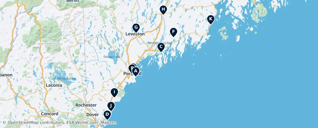 Map of Maine