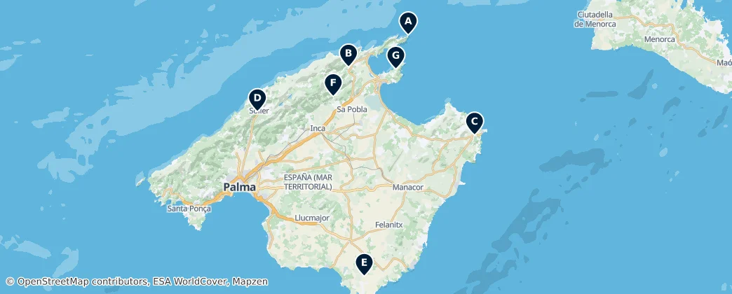 Map of Maiorca