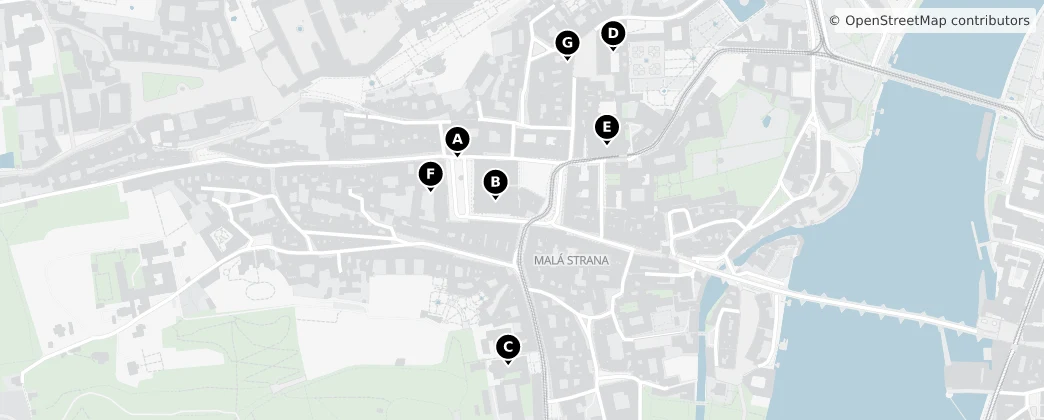 Map of Malá Strana