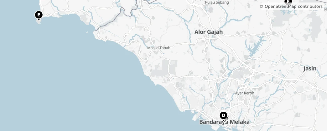 Map of Malaca