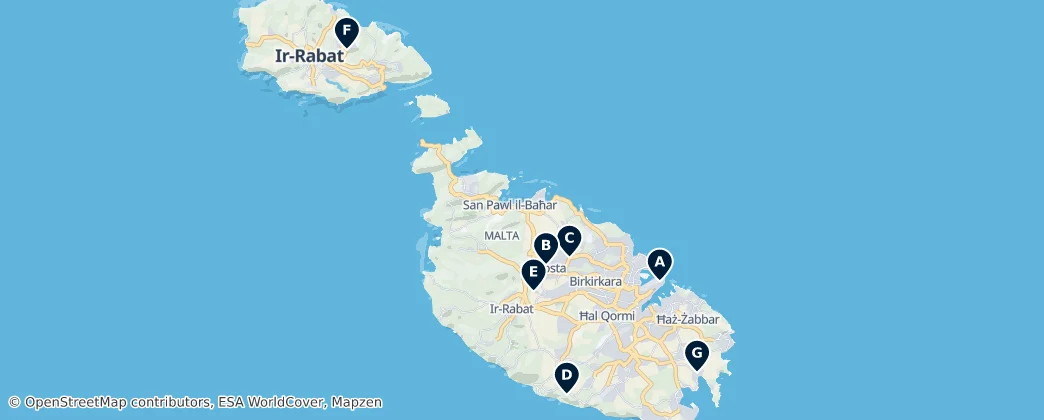 Map of Malta