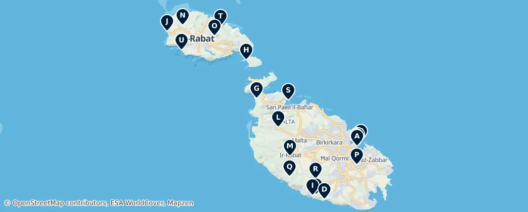Map of Malta