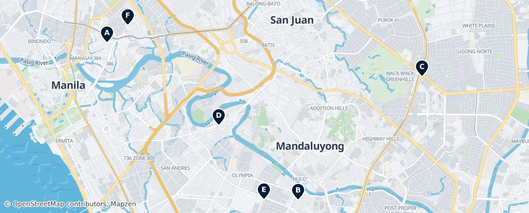 Map of Mandaluyong