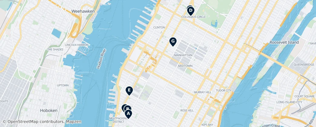 Map of Manhattan Community Board 4
