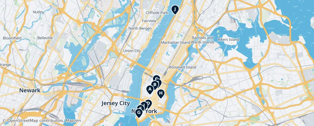 Map of Manhattan