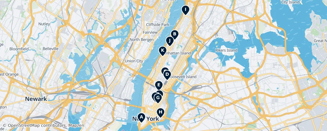 Map of Manhattan