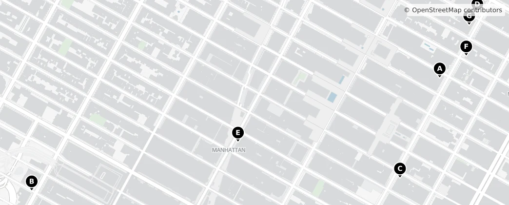 Map of Manhattan