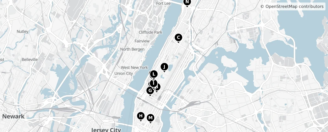 Map of Manhattan