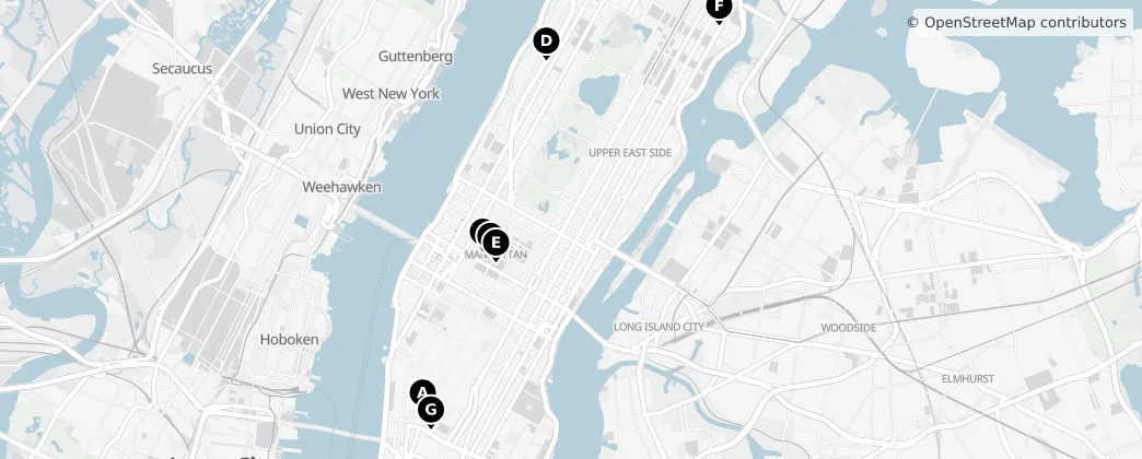 Map of Manhattan