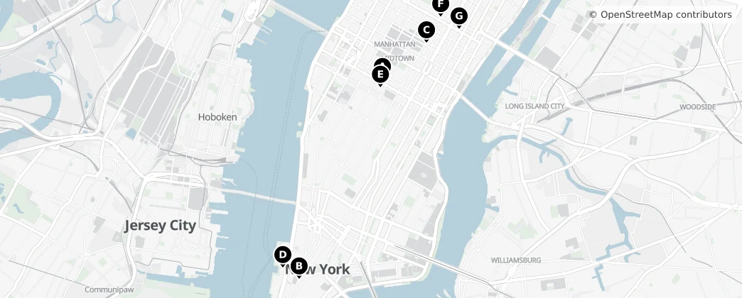 Map of Manhattan
