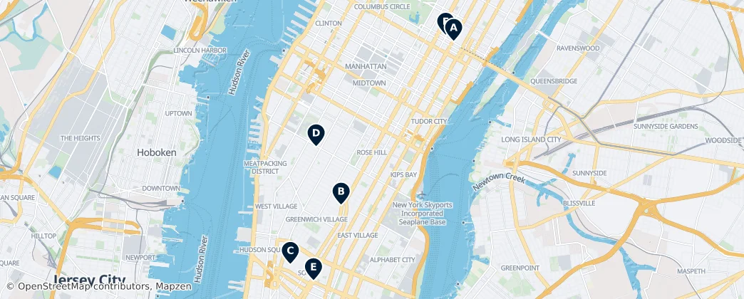 Map of Manhattan