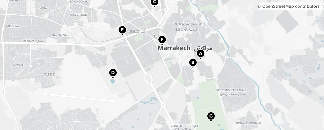 Map of Marraquexe
